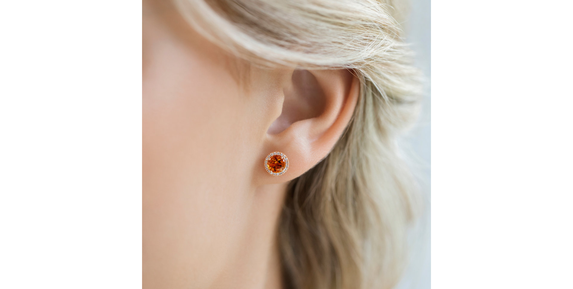 Náušnice s turmalínom a diamantmi Eternal Sunshine