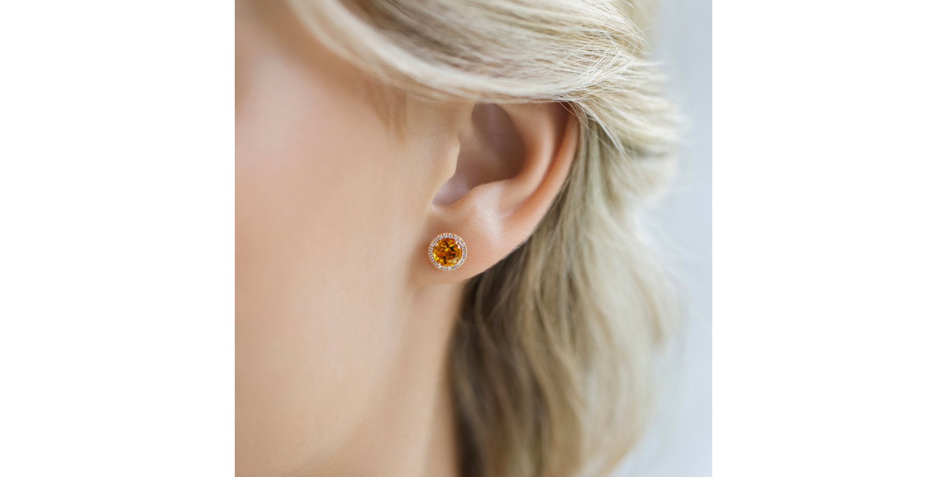 Náušnice s turmalínom a diamantmi Eternal Sunshine