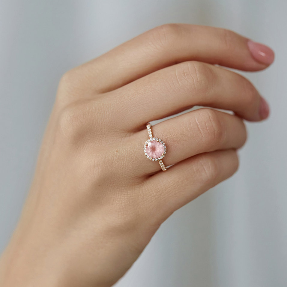 Prsteň s tanzanitom a diamantmi Noble Lagoon