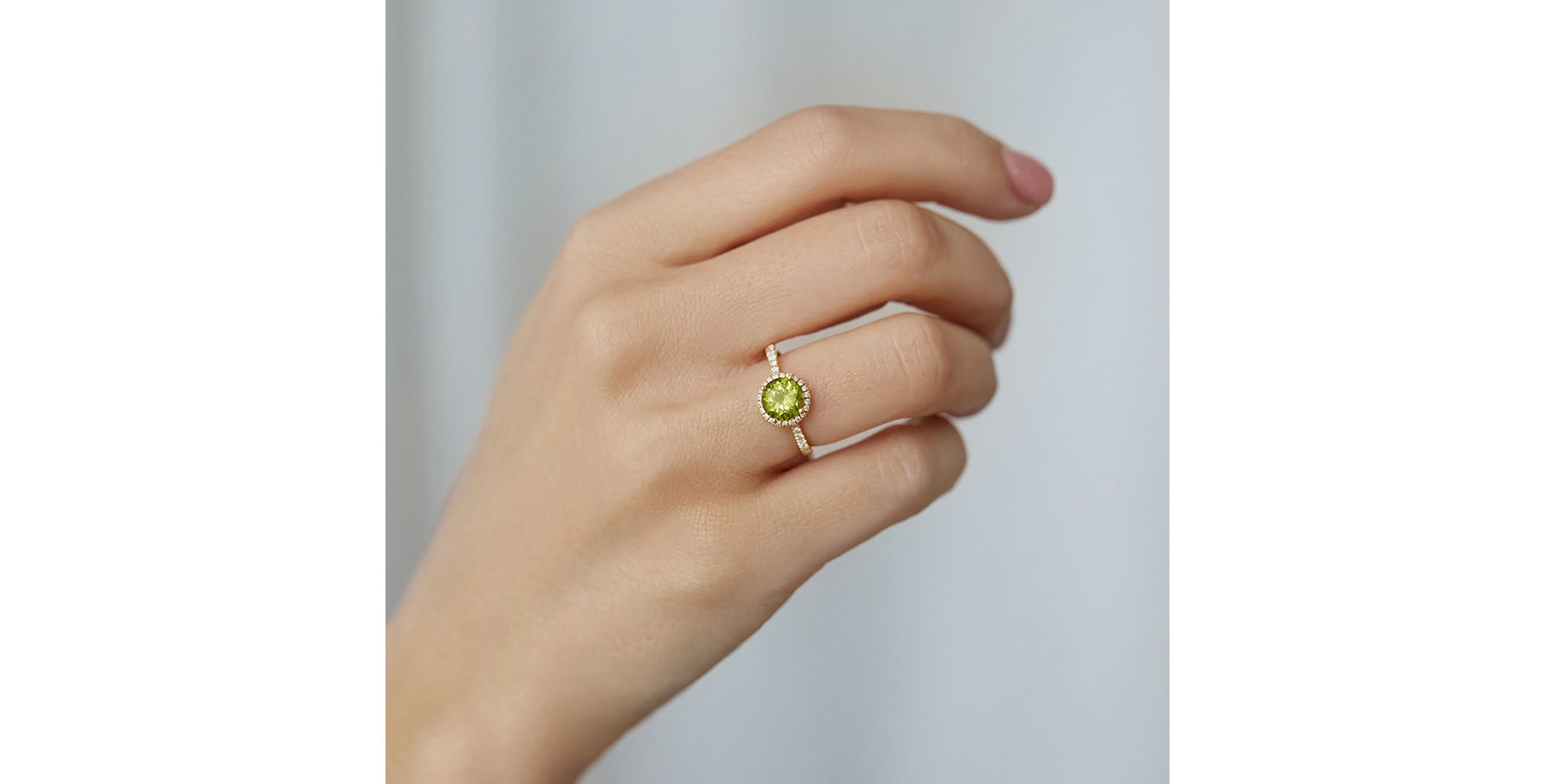 Prsteň s turmalínom a diamantmi Noble Lagoon