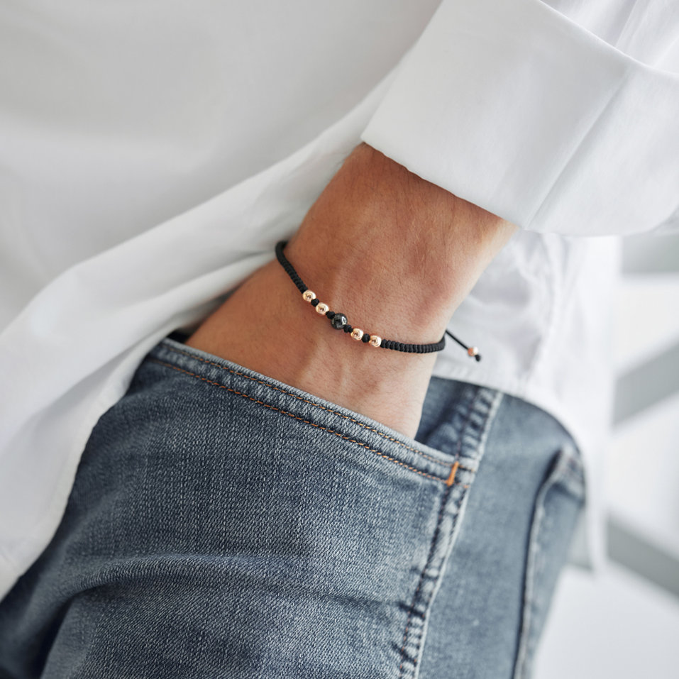 Náramok s čiernymi diamantmi Secret Magic