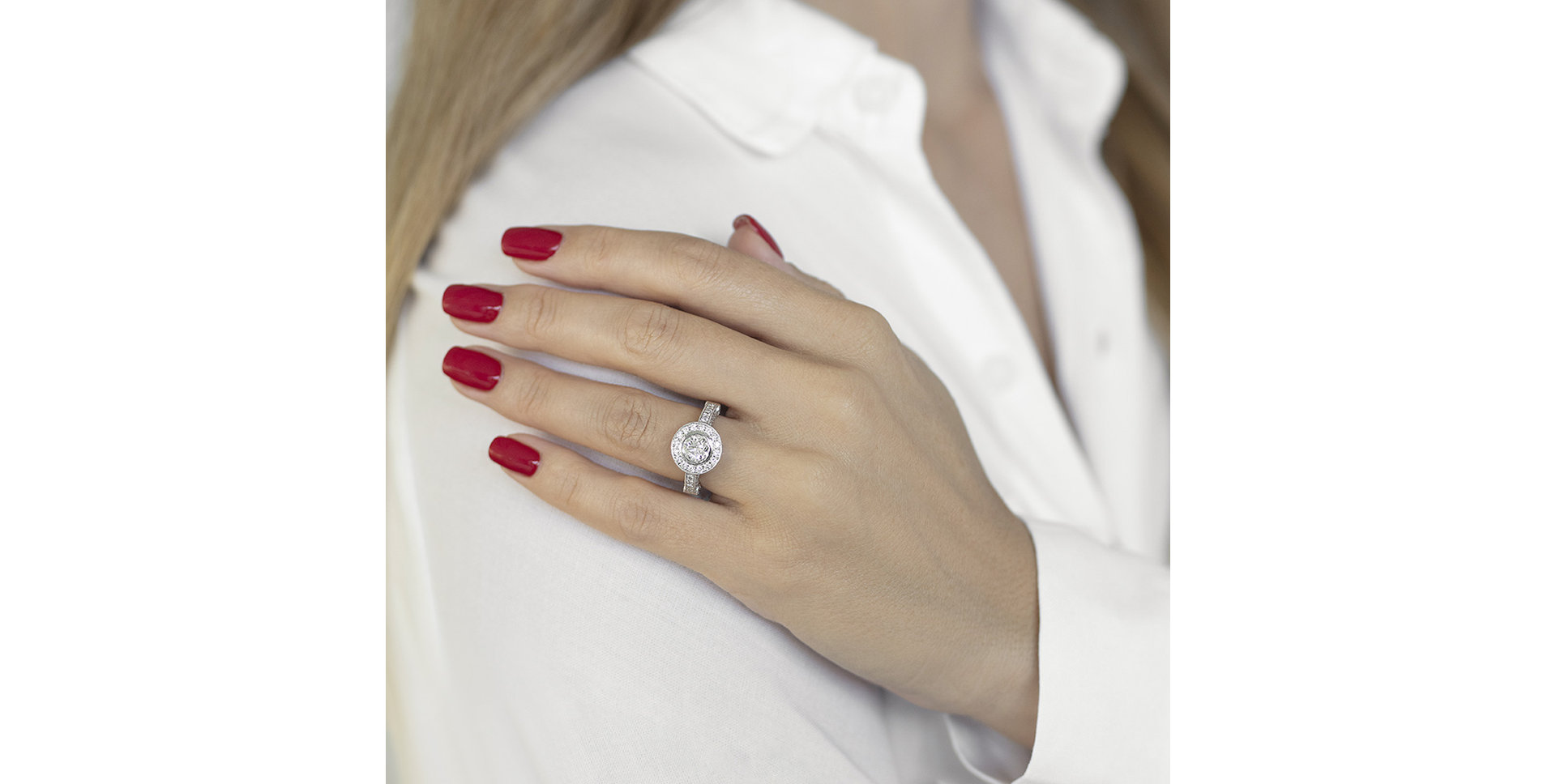 Prsteň s diamantmi Messina