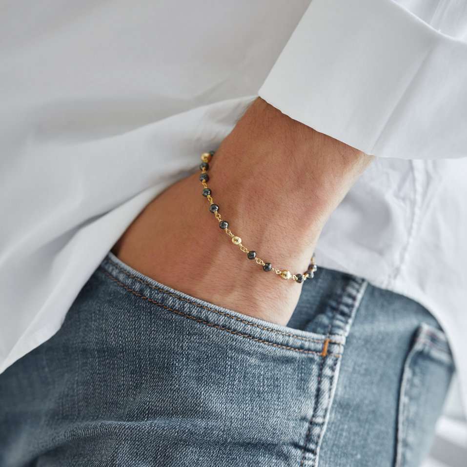 Náramok s čiernymi diamantmi Donatella