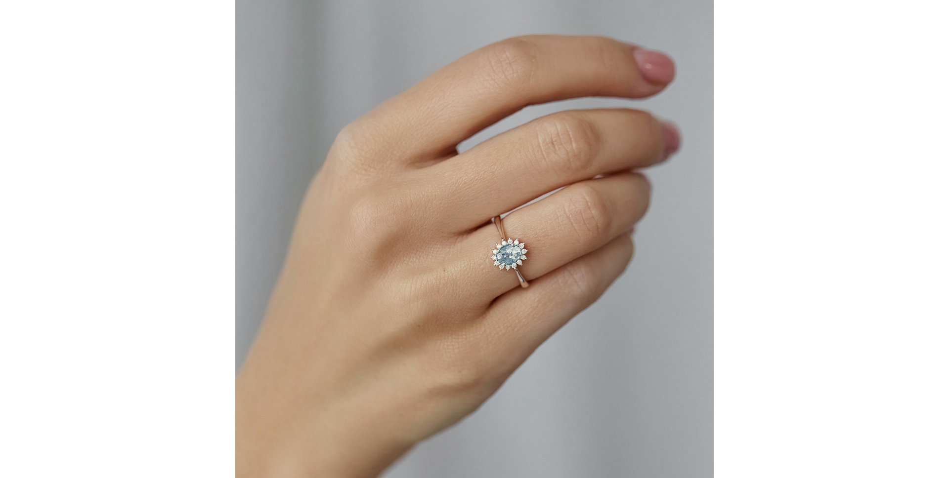 Prsteň so zafírom a diamantmi Princess Sparkle