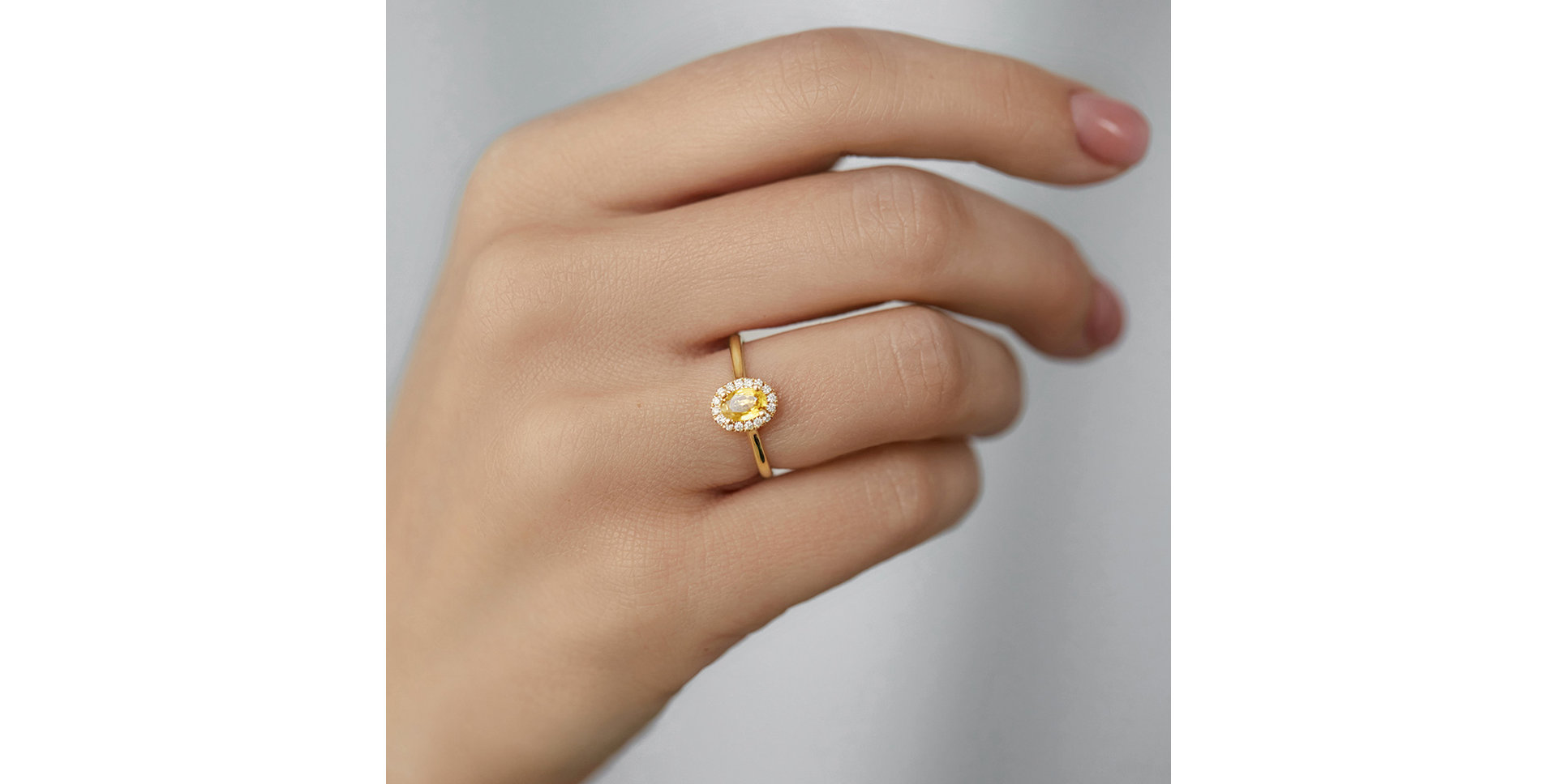 Prsteň s zafírom a diamantmi Princess Wish