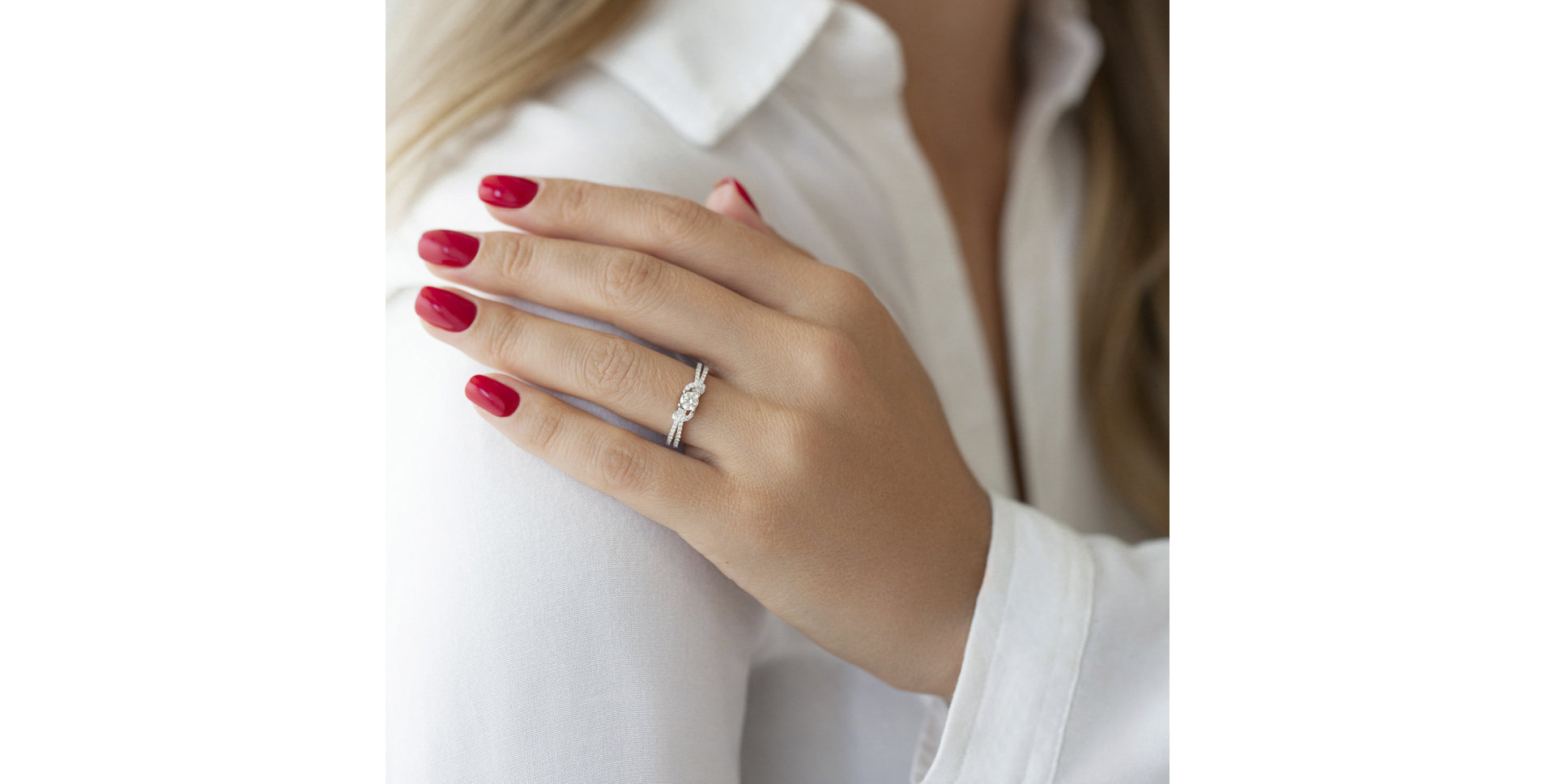 Prsteň s diamantmi India