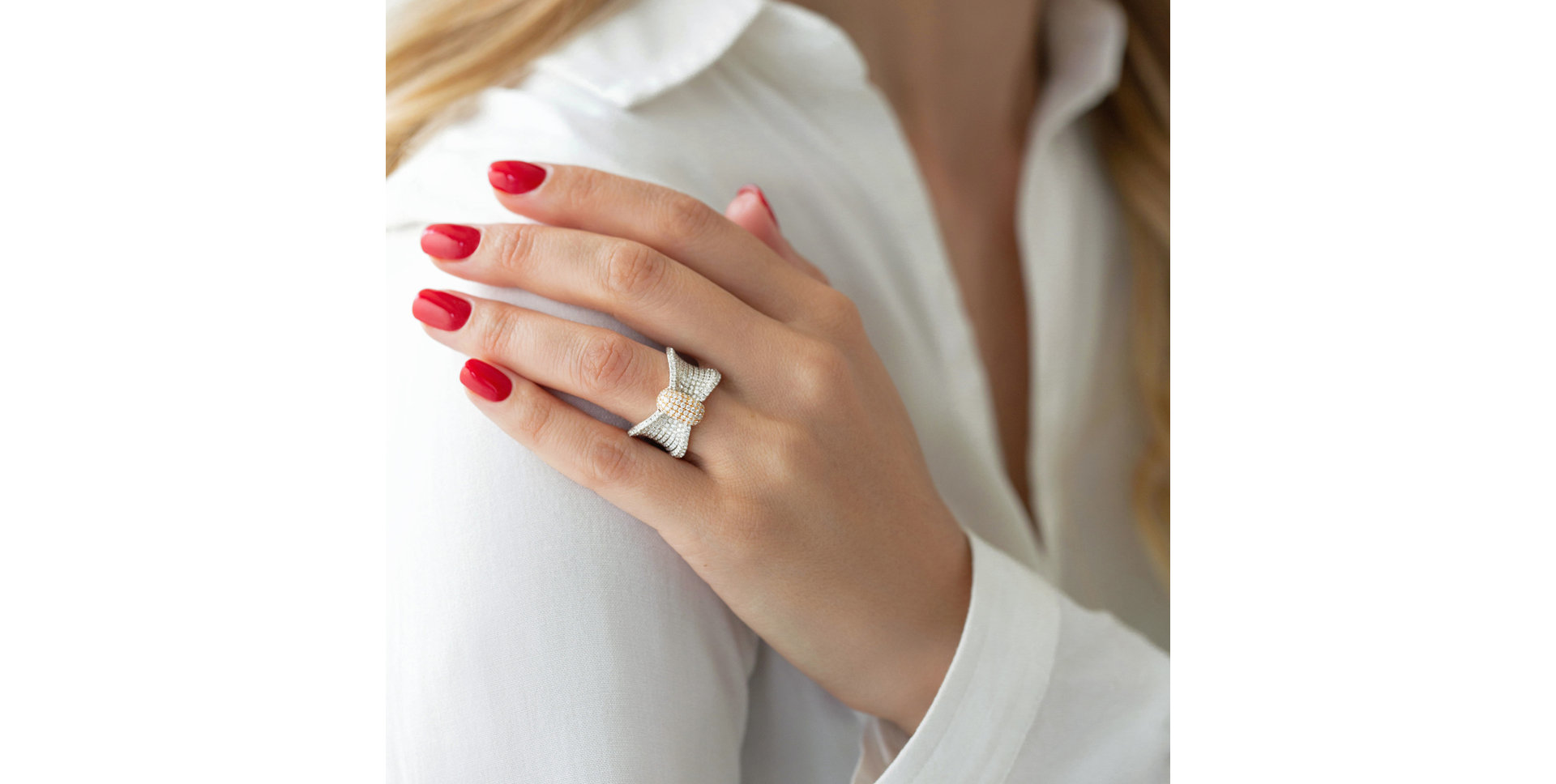 Prsteň s diamantmi Viva Glamour