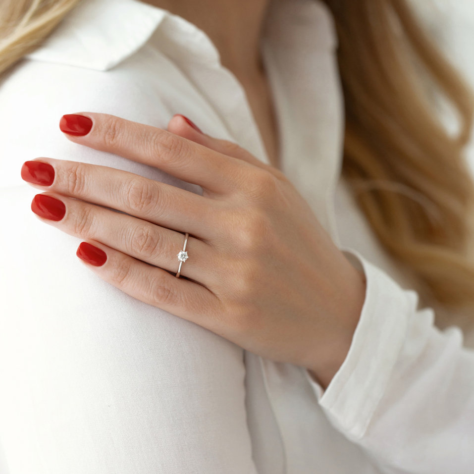 Prsteň s diamantom Glory