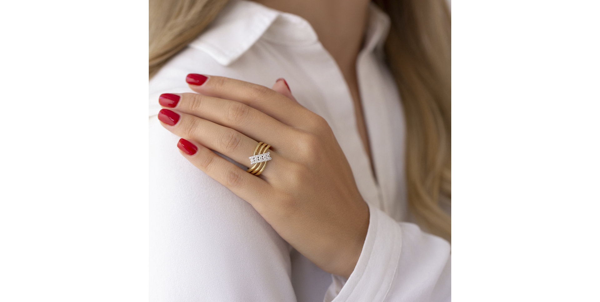 Prsteň s diamantmi Mondatta