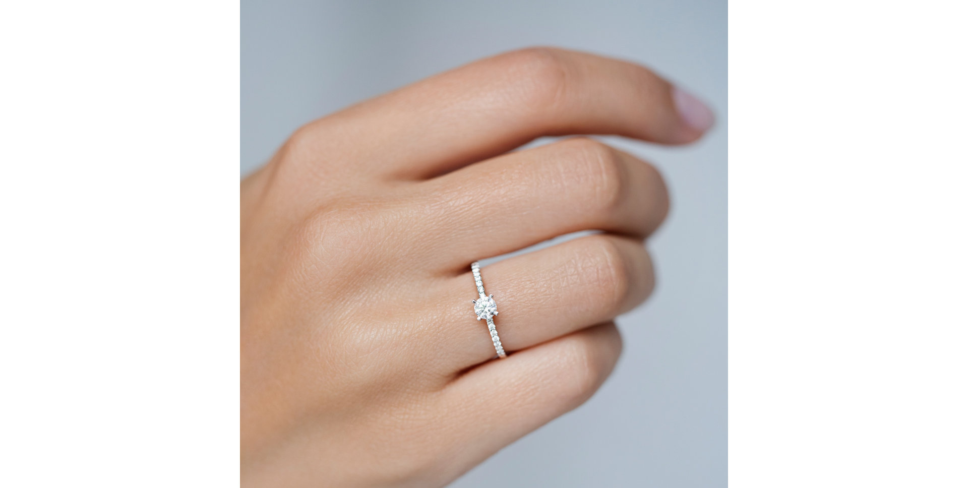 Prsteň s diamantmi Gem Simplicity