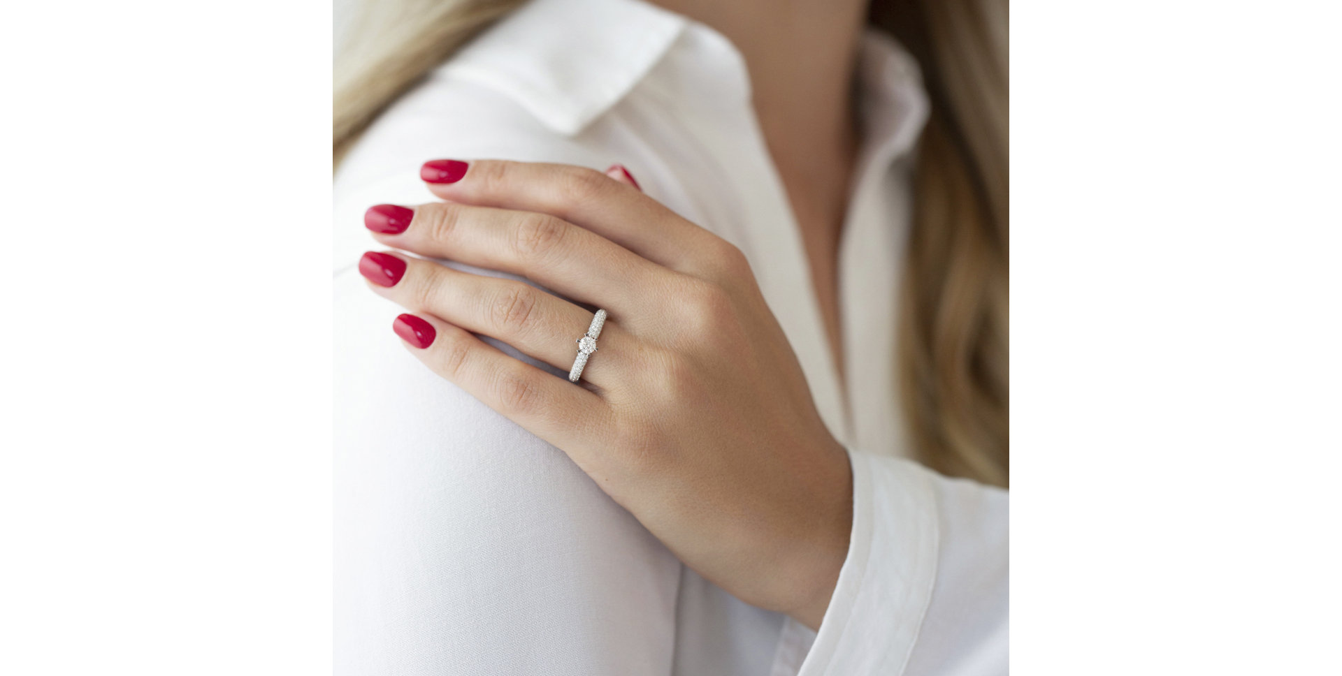 Prsteň s diamantmi Thorny Brilliant