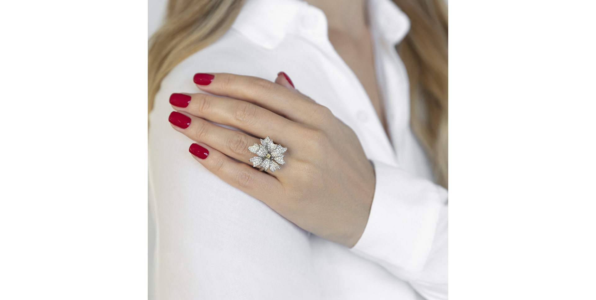 Prsteň s diamantmi Lorene