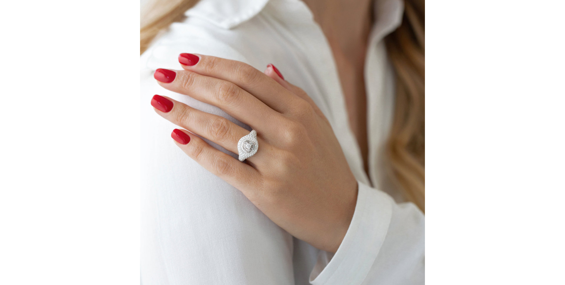 Prsteň s diamantmi Majestic Angel