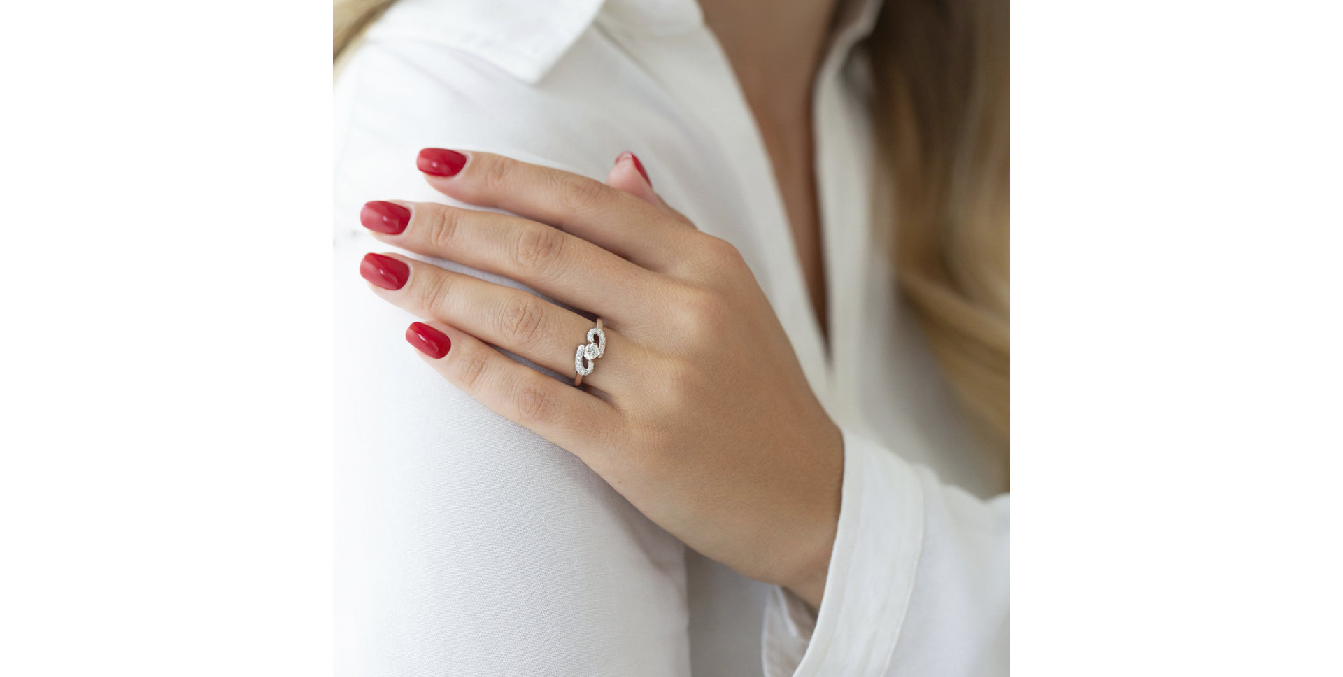 Prsteň s diamantmi Adrienne