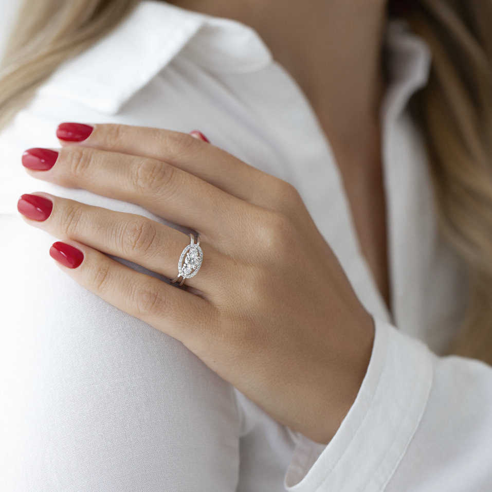 Prsteň s diamantmi Chiarra