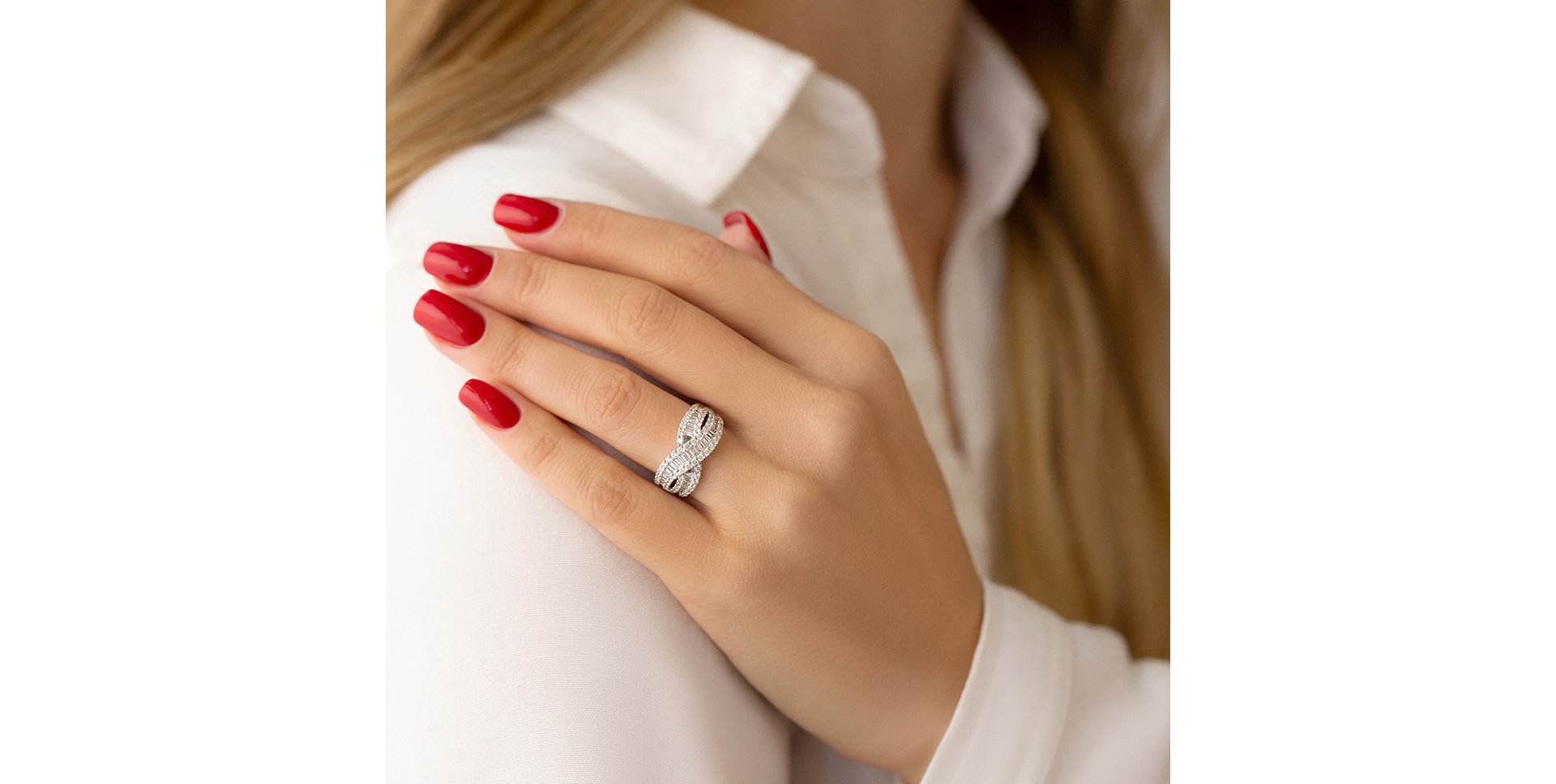 Prsteň s diamantmi Barbara