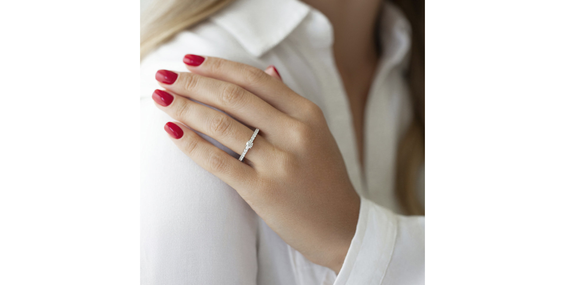 Prsteň s diamantmi Angelo