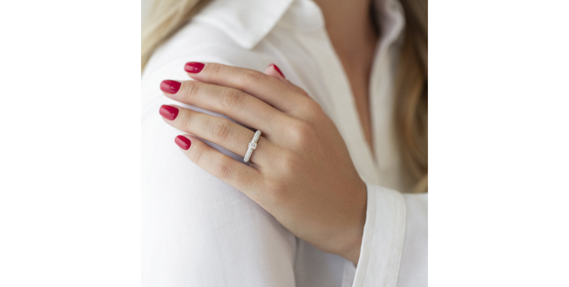 Prsteň s diamantmi Glitter Love