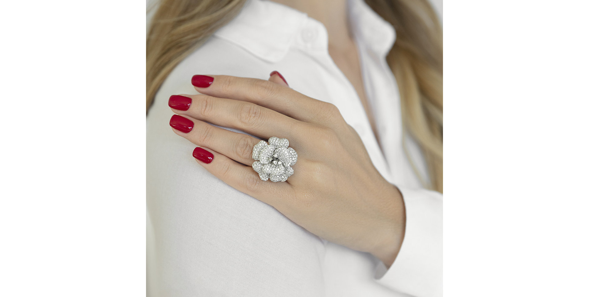 Prsteň s diamantmi Moonlight