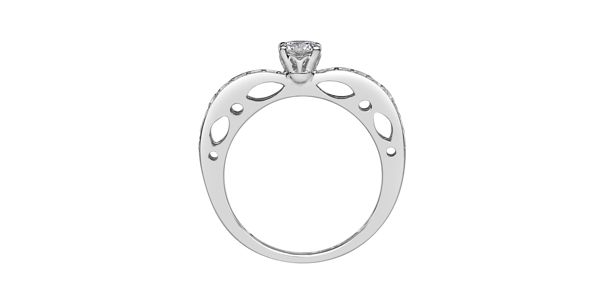 Prsteň s diamantmi Cezaria