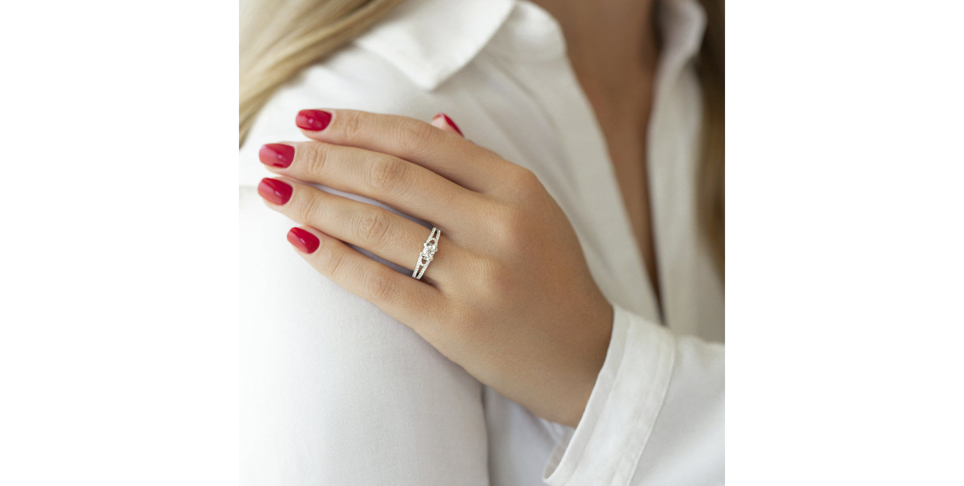 Prsteň s diamantmi Adelline