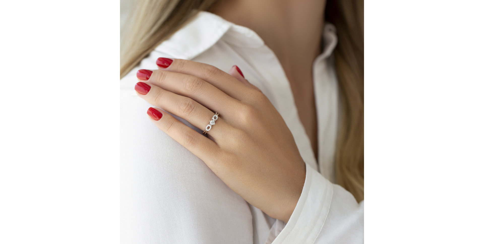 Prsteň s diamantmi Sidra