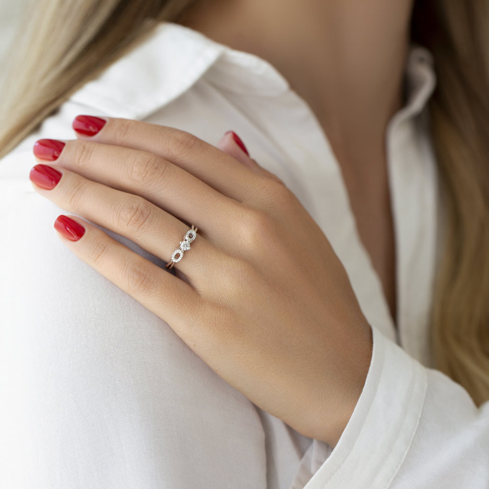 Prsteň s diamantmi Sidra