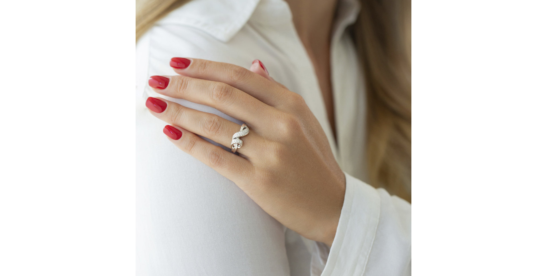 Prsteň s diamantmi Diamond Melody