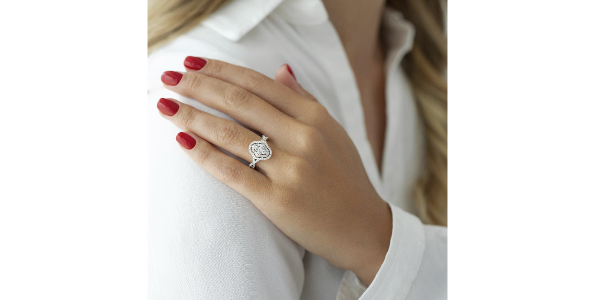Prsteň s diamantmi Ludivine