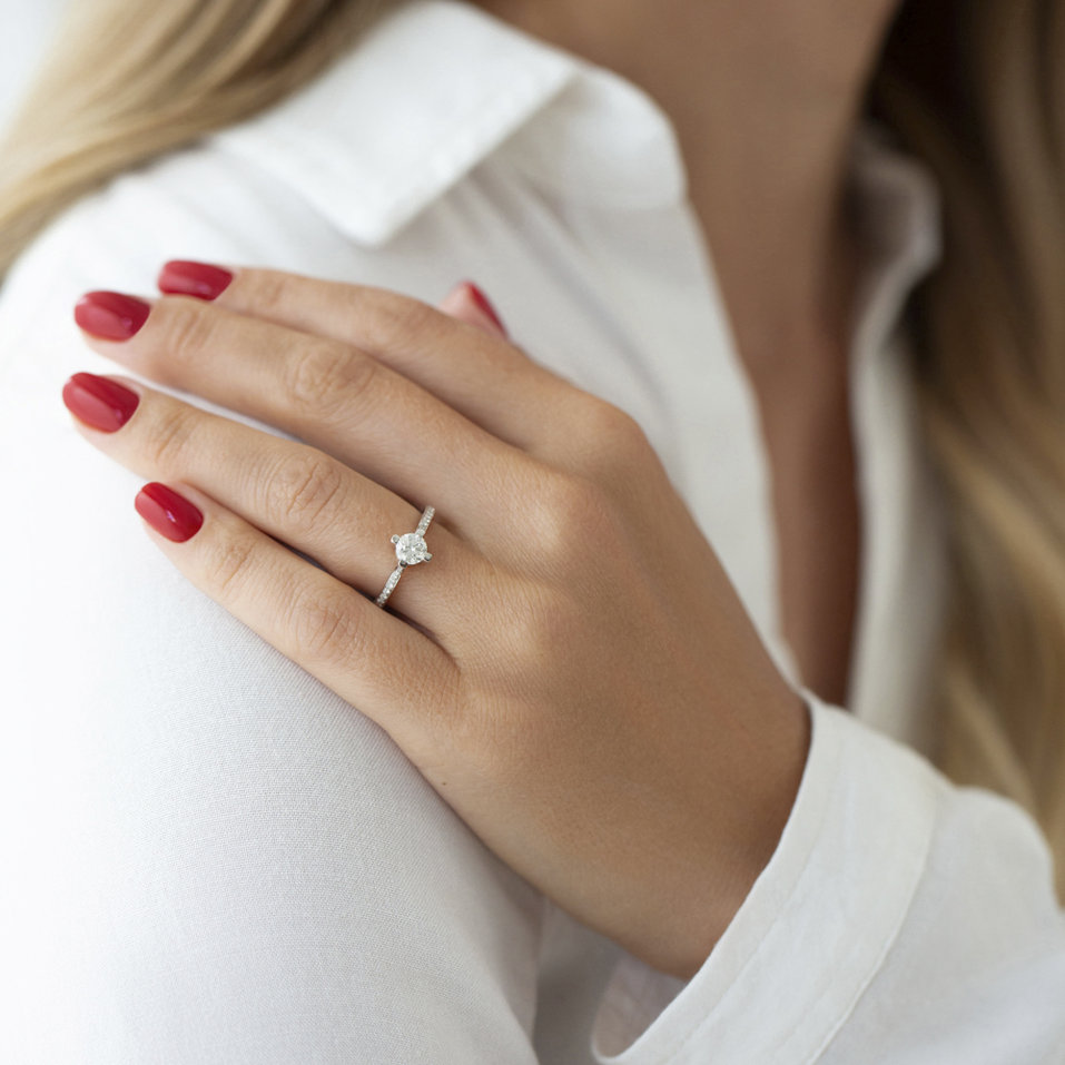 Prsteň s diamantmi Cherilyn