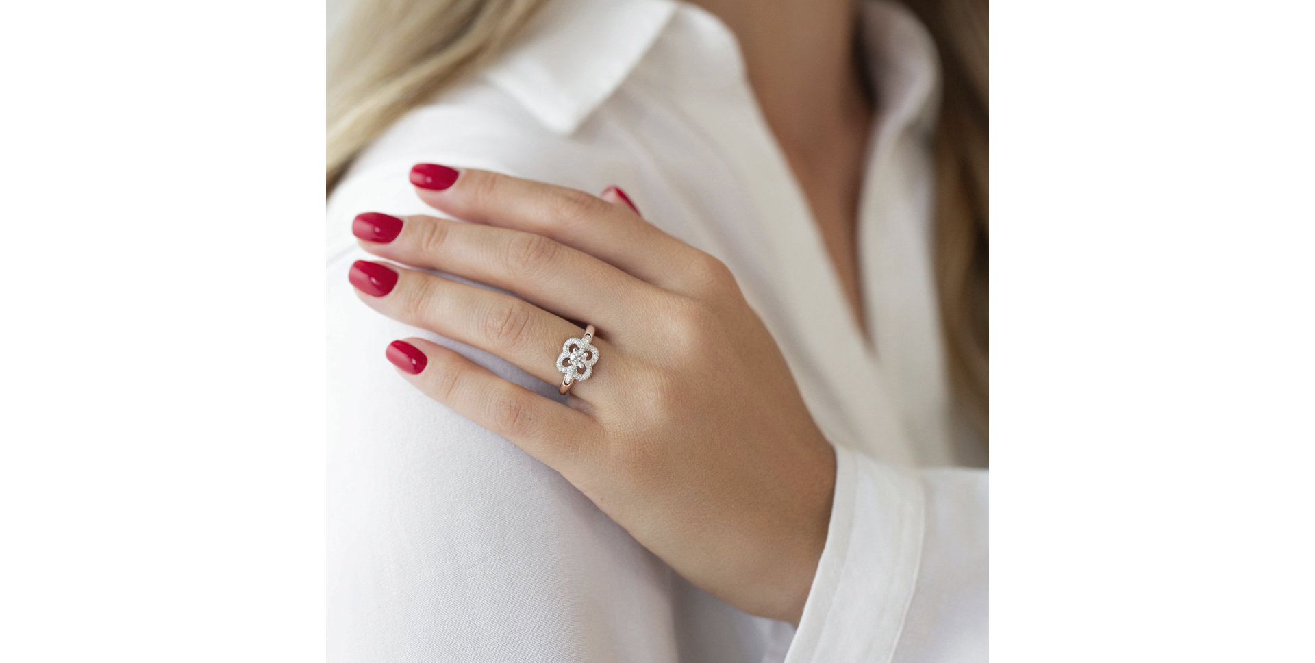 Prsteň s diamantmi Cate