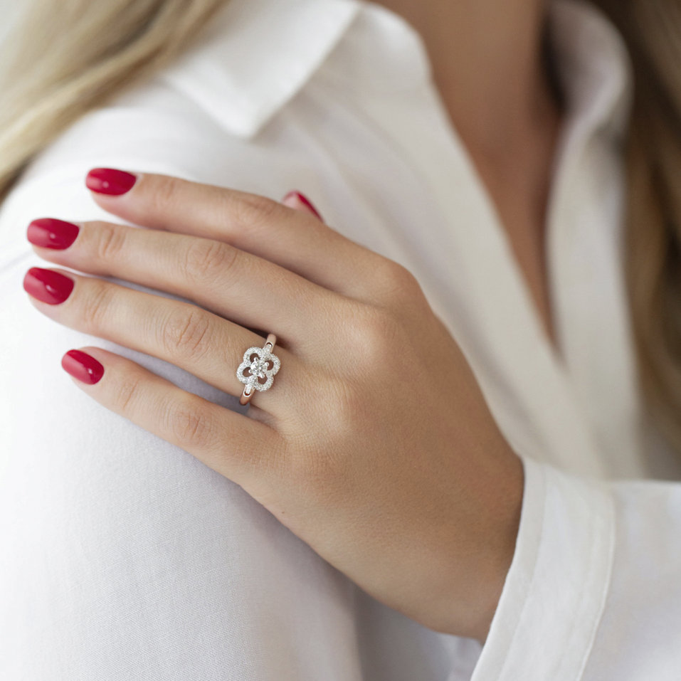 Prsteň s diamantmi Cate