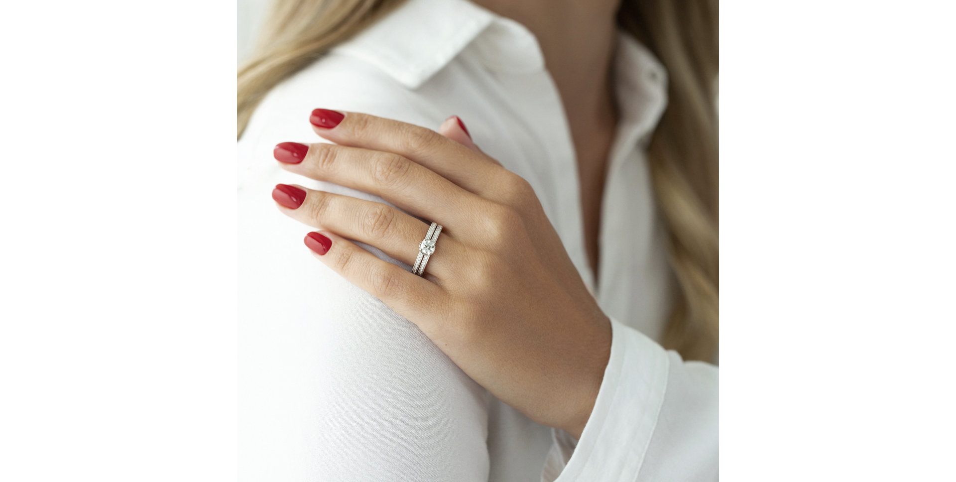 Prsteň s diamantmi Leyana