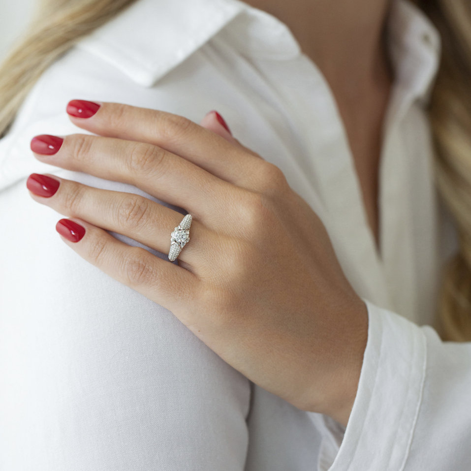 Prsteň s diamantmi Flamengo