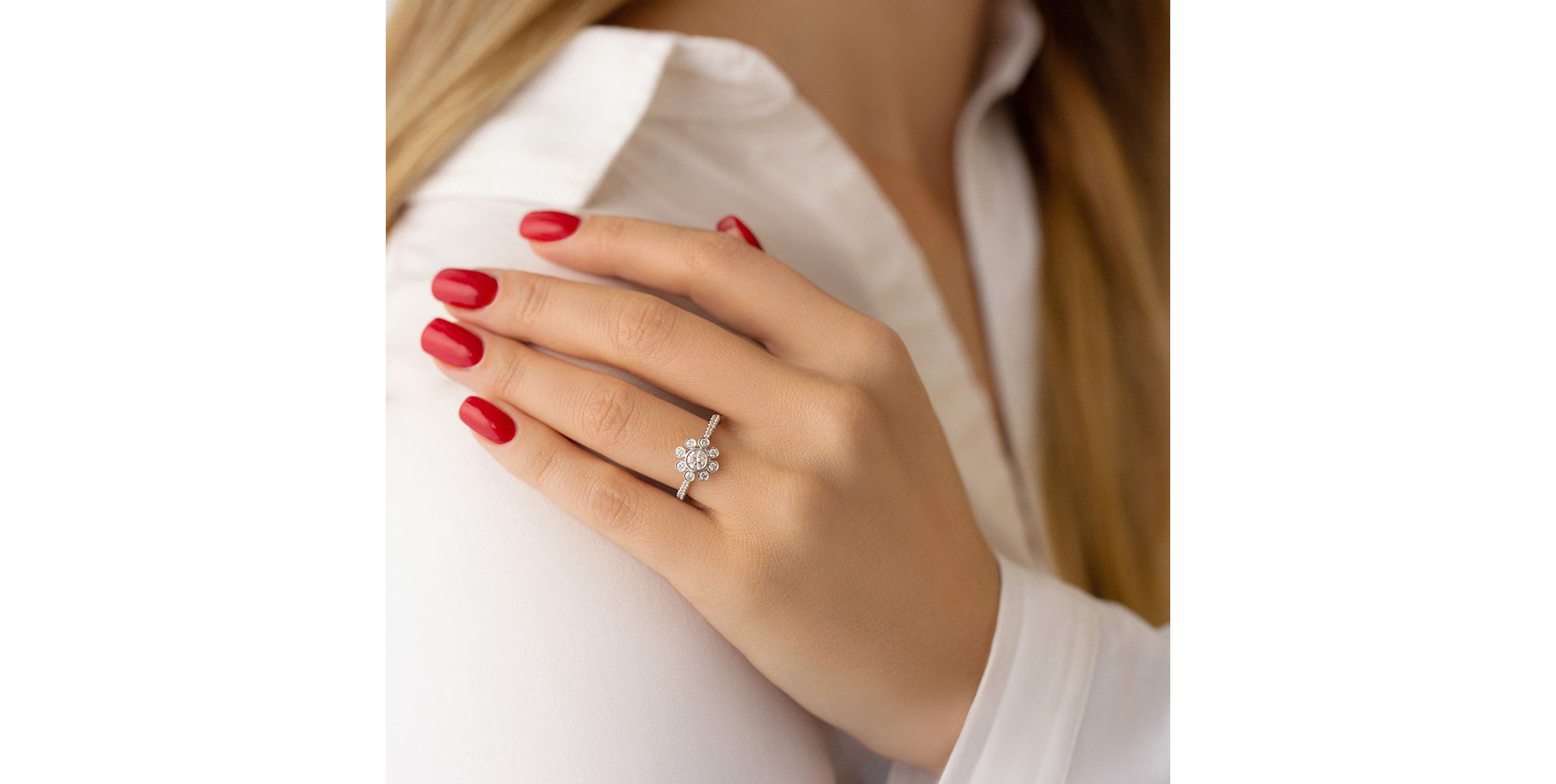 Prsteň s diamantmi Alanis