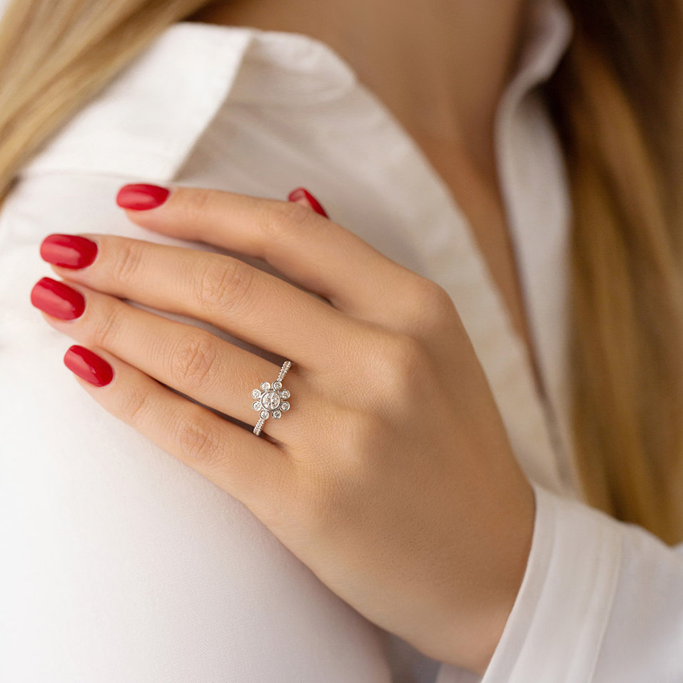 Prsteň s diamantmi Alanis