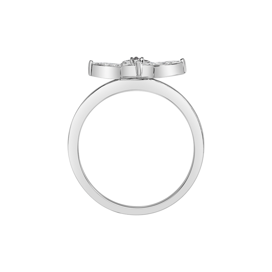 Prsteň s diamantmi Melaine