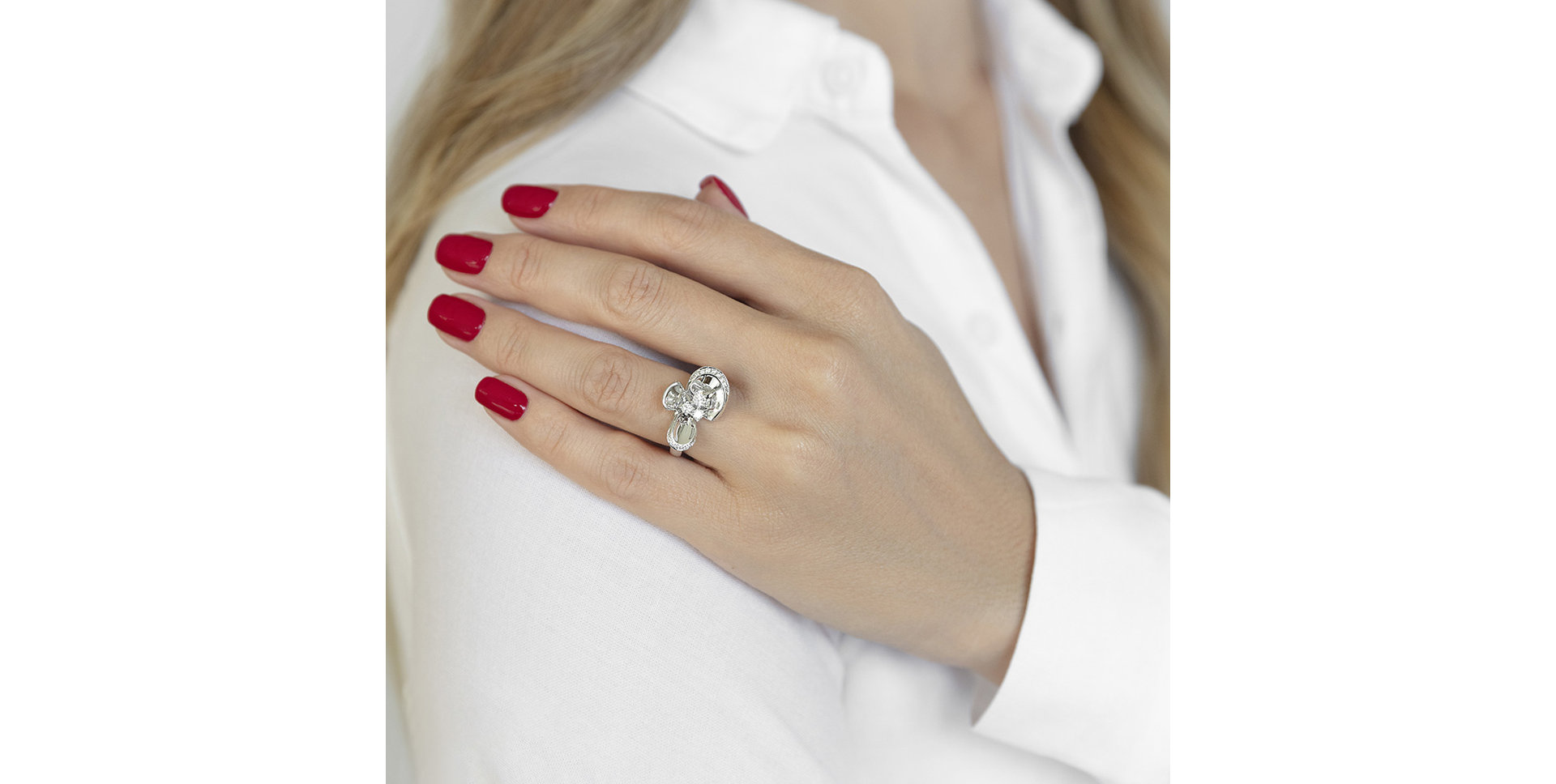 Prsteň s diamantmi Lily