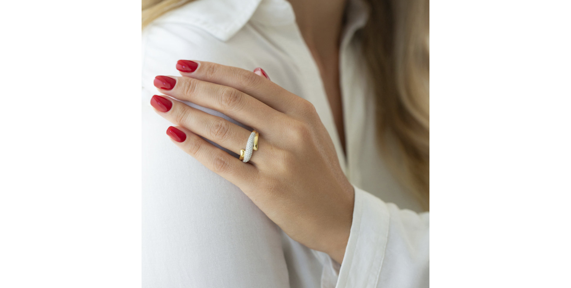 Prsteň s diamantmi Emma