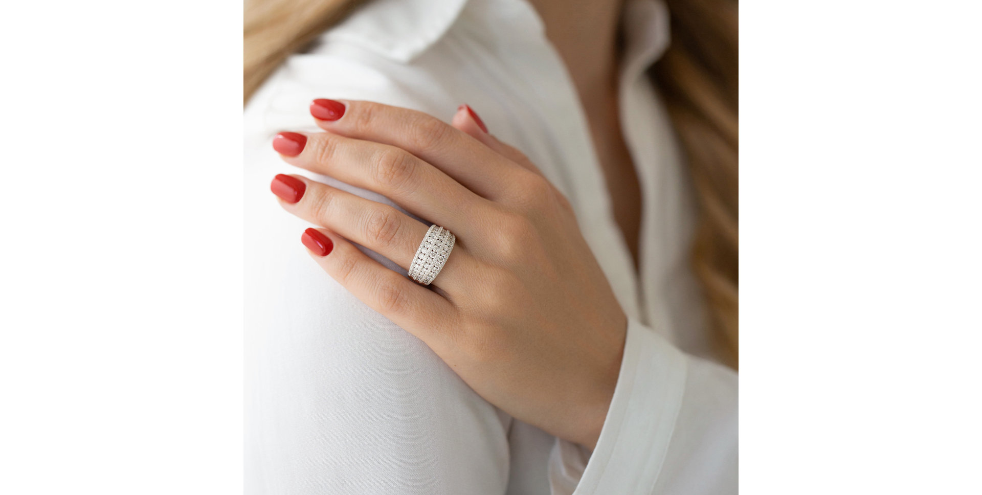 Prsteň s diamantmi Gloria