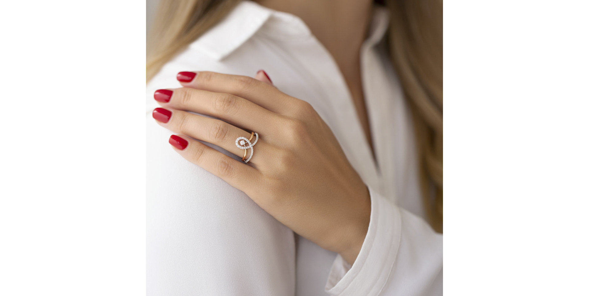 Prsteň s diamantmi Christia