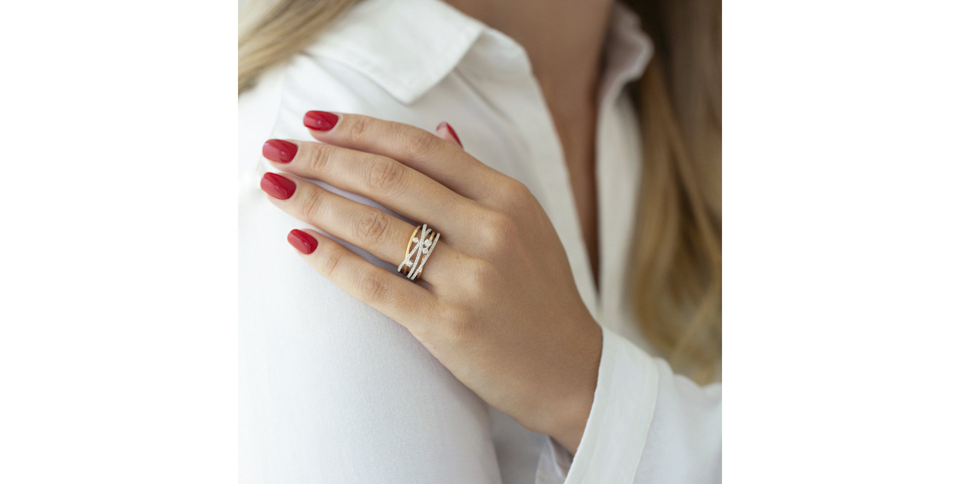 Prsteň s diamantmi Zita