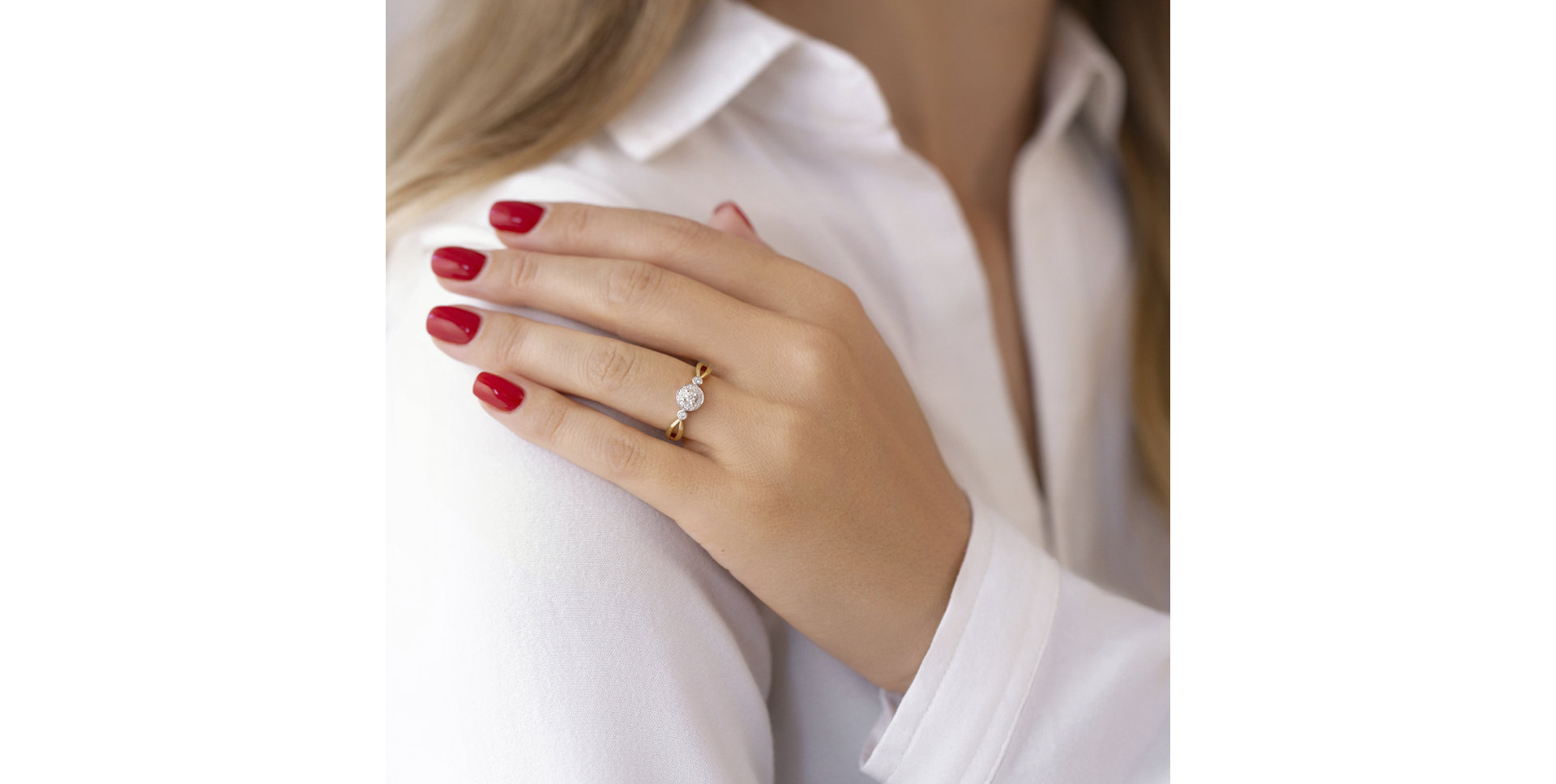Prsteň s diamantmi Valérie