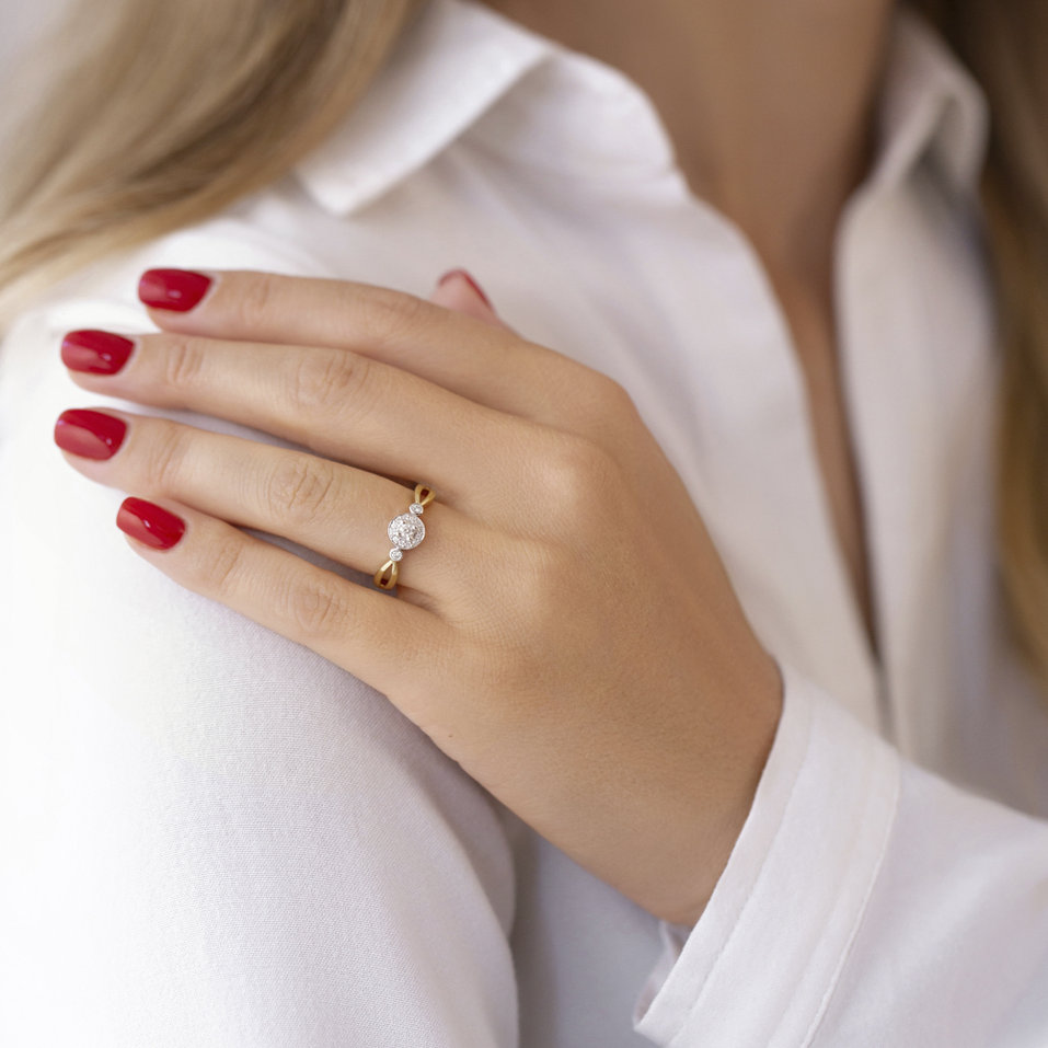 Prsteň s diamantmi Valérie