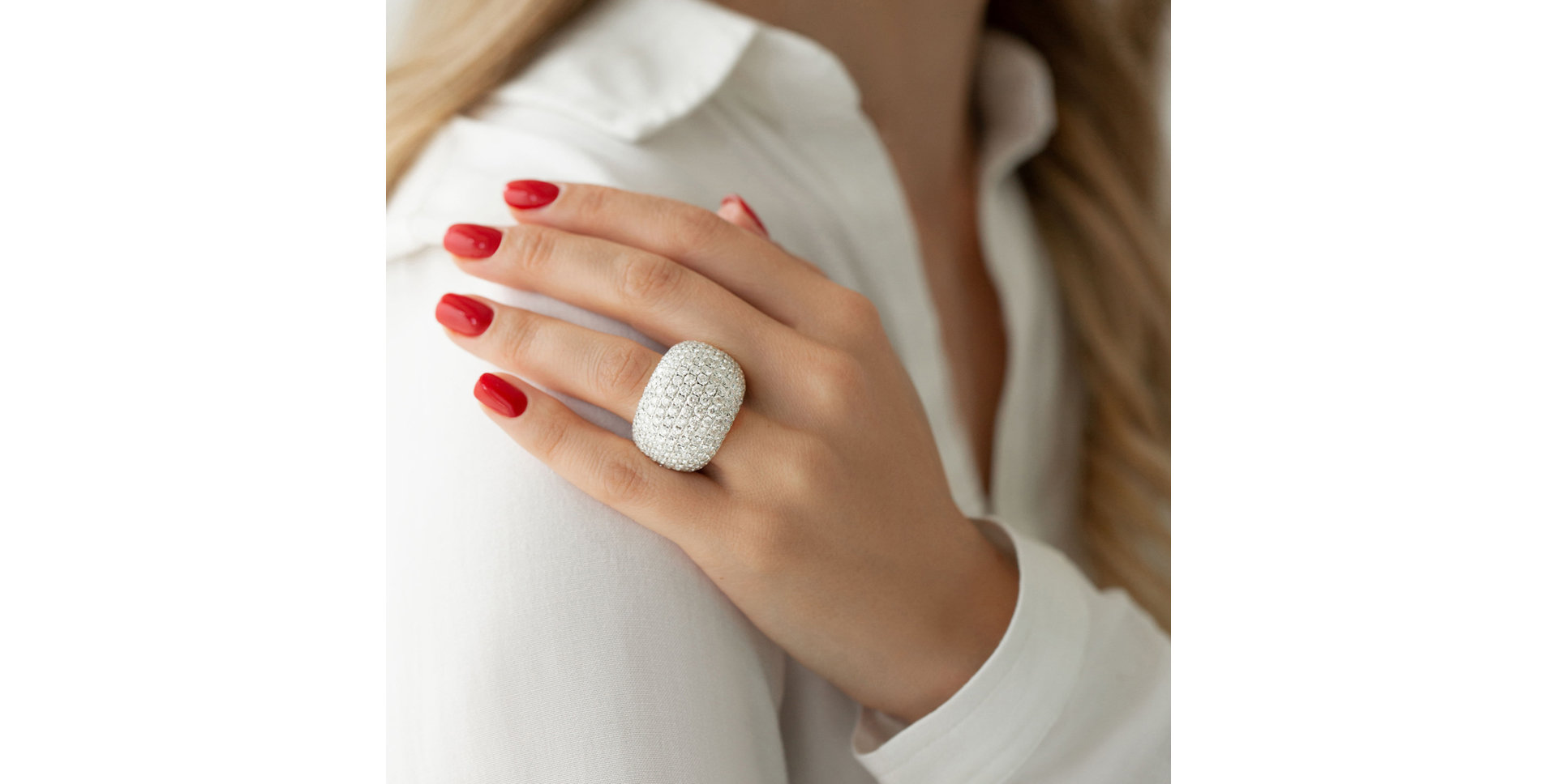 Prsteň s diamantmi Charming Shine