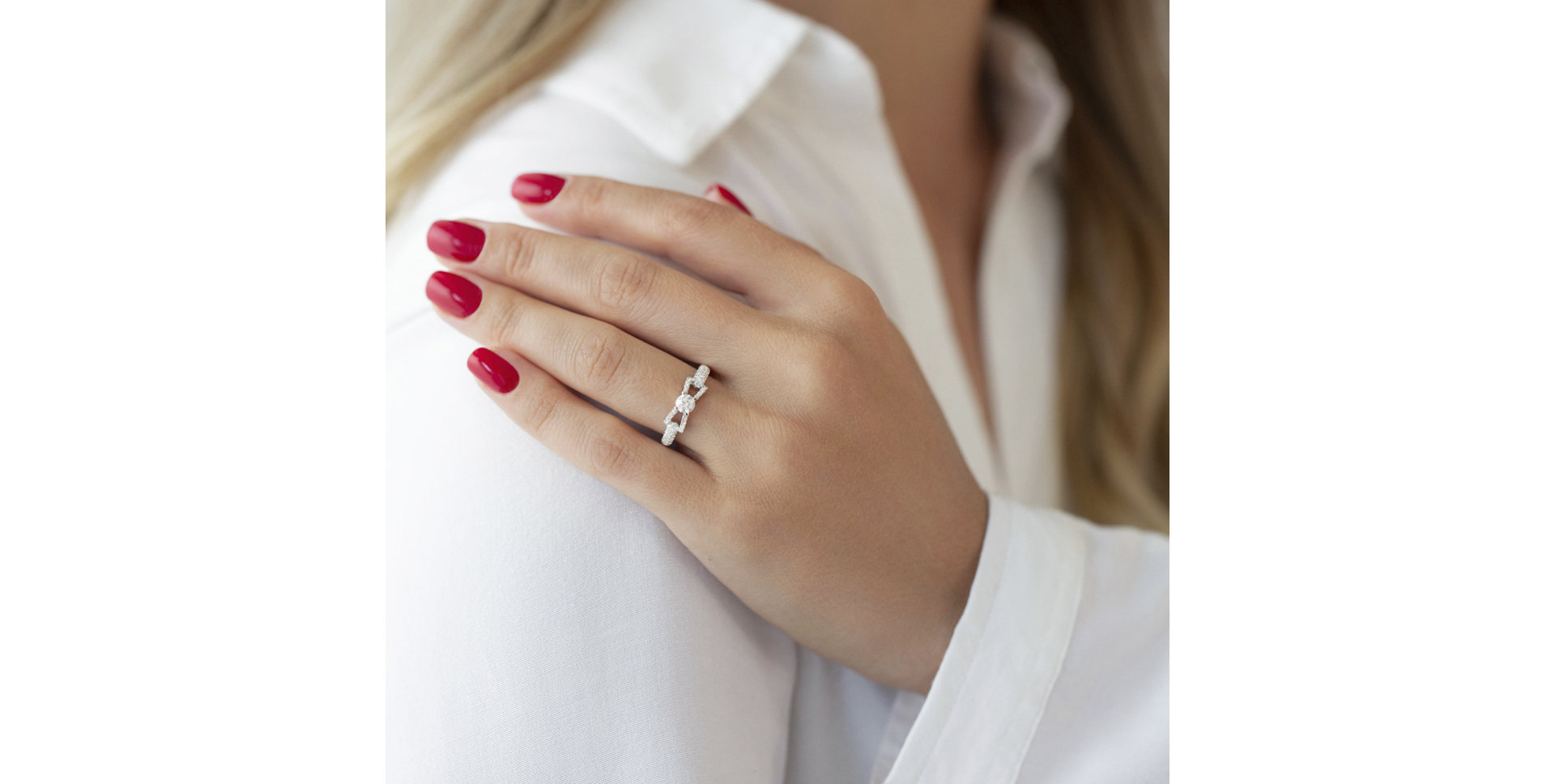 Prsteň s diamantmi Madalyn