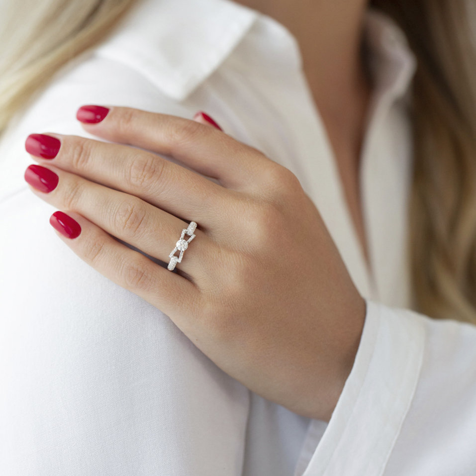 Prsteň s diamantmi Madalyn