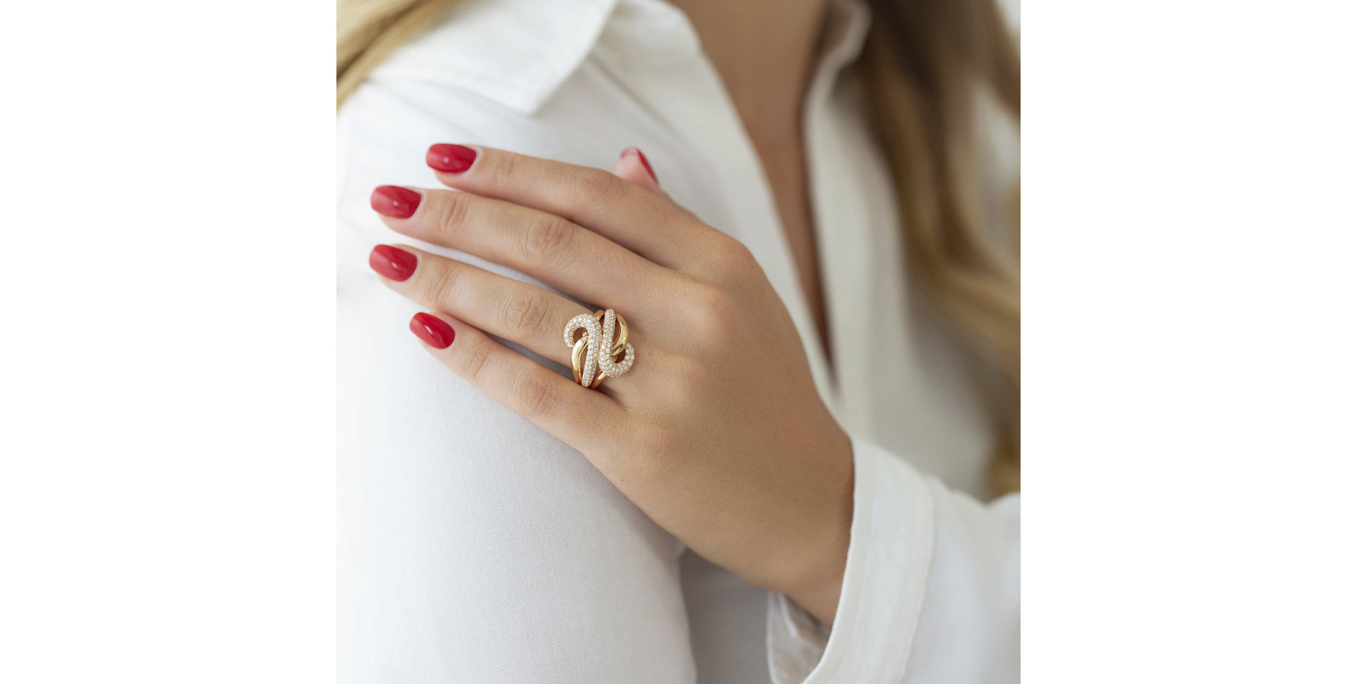 Prsteň s diamantmi Félicie