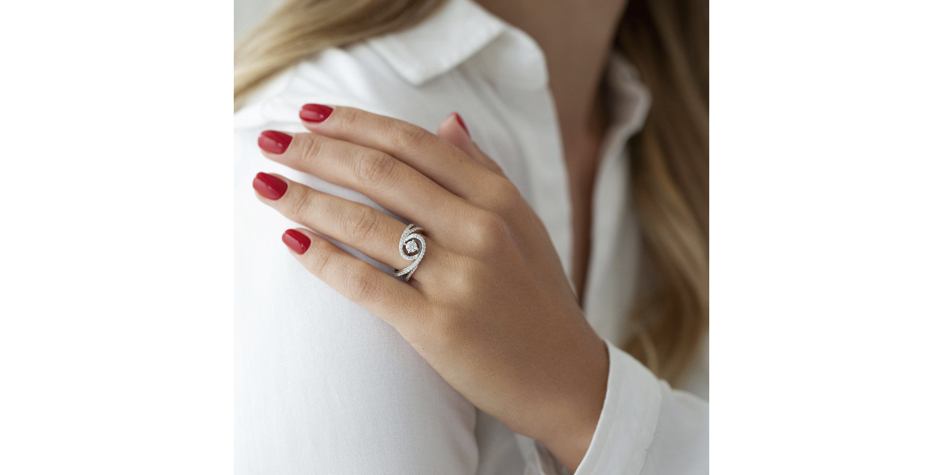 Prsteň s diamantmi Free Infinity