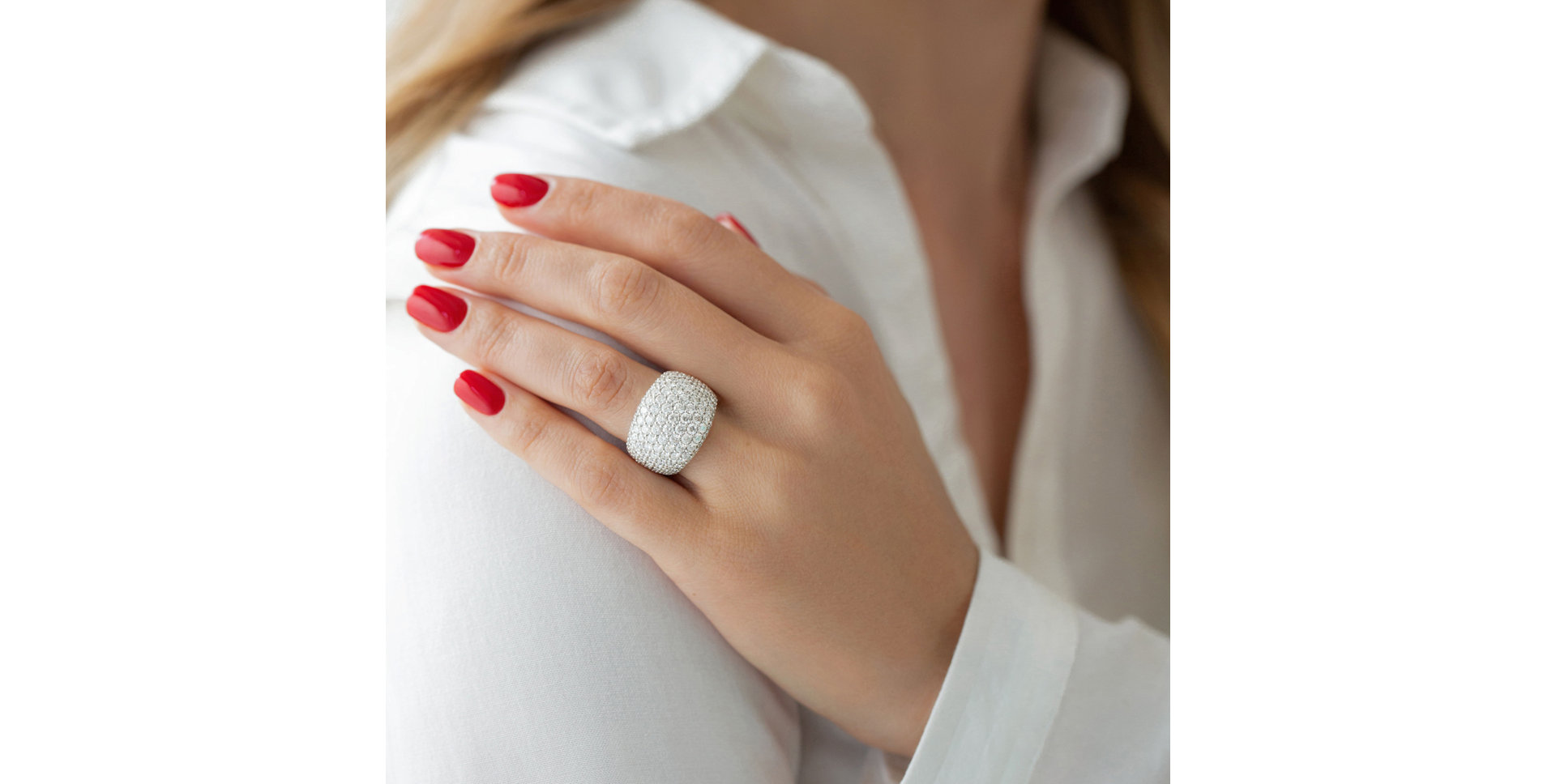 Prsteň s diamantmi Mystery Raindrops